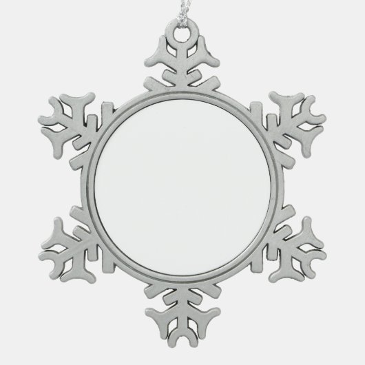 Snowflake Framed Ornament for Holiday Decorations (Voorkant)