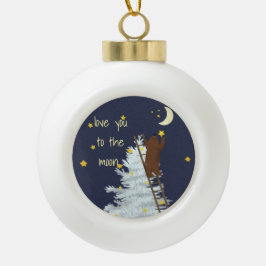 Snowflake Framed Ornament Love You To The Moon ber