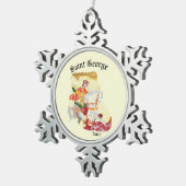 Snowflake Framed Ornament: Saint George Tin Sneeuwvlok Ornament (Rechts)