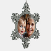Snowflake Framed Personized Photo Ornament (Links)