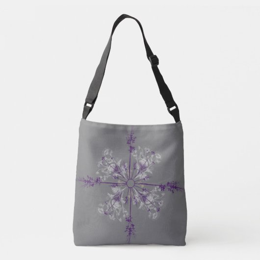 Snowflake geïnspireerd design crossbody tas (Achterkant)