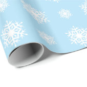Snowflake, gevarieerd lichtblauw omslagpapier cadeaupapier (Rol Hoek)