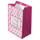 Snowflake Gift Bag Medium Cadeauzakje (Voorkant Gekanteld)