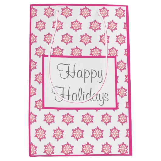 Snowflake Gift Bag Medium Cadeauzakje (Voorkant)