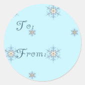 Snowflake Gift Label (Voorkant)