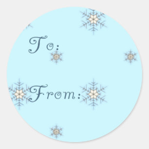 Snowflake Gift Label