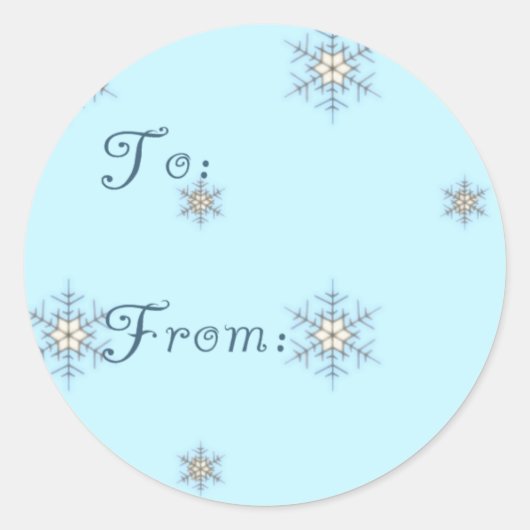 Snowflake Gift Label (Voorkant)