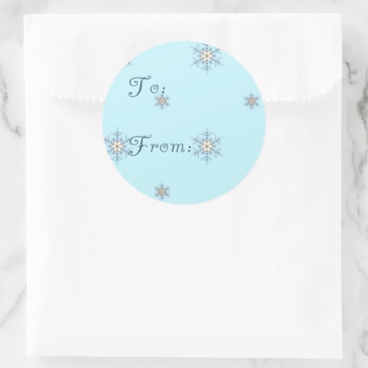 Snowflake Gift Label (Tas)