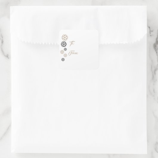 Snowflake Gift Label Stickers (Tas)