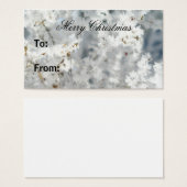 Snowflake Gift-Labels Visitekaartje (Voorkant /achterkant)