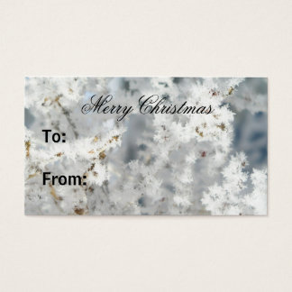 Snowflake Gift-Labels Visitekaartje