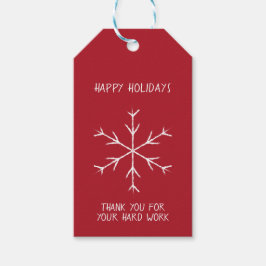 Snowflake Gift-Labels voor Feestdagen in de Kantoo Cadeaulabel