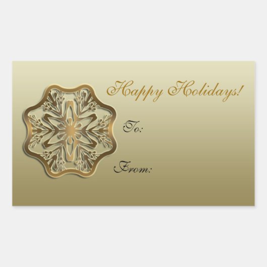 Snowflake Gift Sticker (Voorkant)