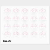 Snowflake | Girl Baby shower Favor Sticker (Vel)