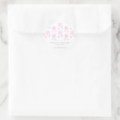 Snowflake | Girl Baby shower Favor Sticker (Tas)