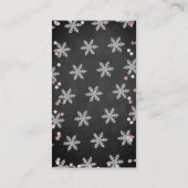 Snowflake Girls Winter Baby shower Book Informatiekaartje (Achterkant)