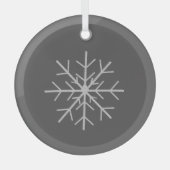 Snowflake Glas Ornament (Voorkant)