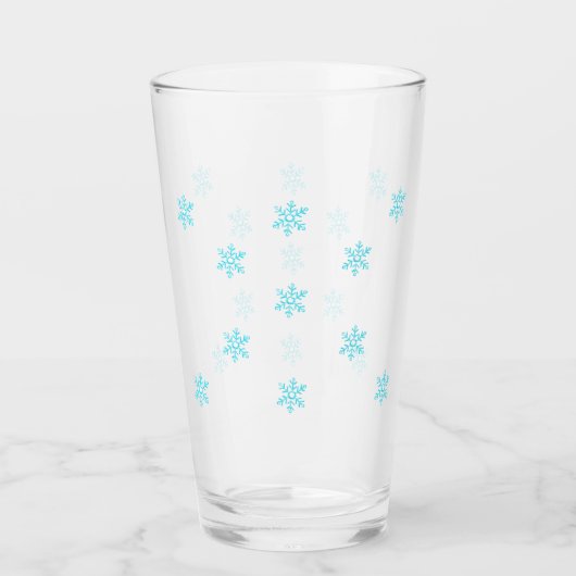 Snowflake Glass Tumbler (Voorkant)