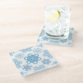 Snowflake Glazen Onderzetter (Schuin)