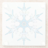 SNOWFLAKE GLAZEN ONDERZETTER (Achterkant)