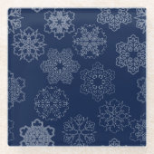 Snowflake Glazen Onderzetter (Voorkant)
