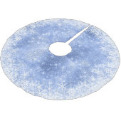 Snowflake Glitter en Shine Blue ID671 Kerstboom Rok (Gekanteld)