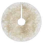Snowflake Glitter en Shine Gold ID671 Kerstboom Rok (Voorkant)
