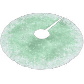 Snowflake Glitter en Shine Green ID671 Kerstboom Rok (Gekanteld)