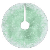 Snowflake Glitter en Shine Green ID671 Kerstboom Rok (Voorkant)