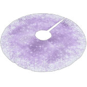 Snowflake Glitter en Shine Violet ID671 Kerstboom Rok (Gekanteld)