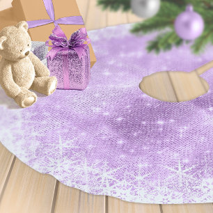 Snowflake Glitter en Shine Violet ID671 Kerstboom Rok
