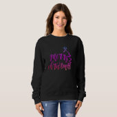 Snowflake Glitter Sweatshirts Snowflake Kerstmis Trui (Voorkant volledig)