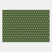 Snowflake Green Inpakpapier Vel (Voorkant)