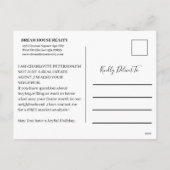 Snowflake Green Kerstmis Real Estate Farage Feestdagenkaart (Achterkant)