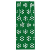 Snowflake Green Kerstwijn Gift Bag Wijn Cadeautas (Achterkant)