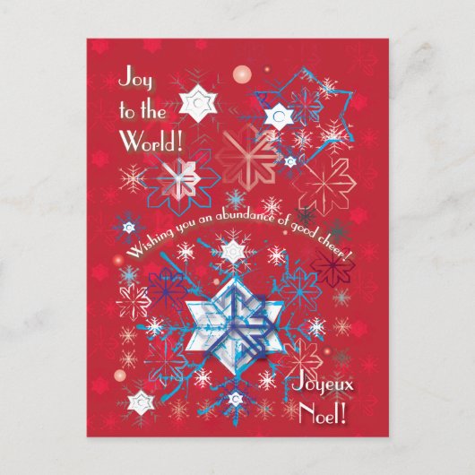 Snowflake Greetings I Briefkaart (Voorkant)