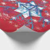 Snowflake Greetings I Cadeaupapier (Hoek)