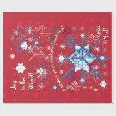 Snowflake Greetings I Cadeaupapier (Vlak)