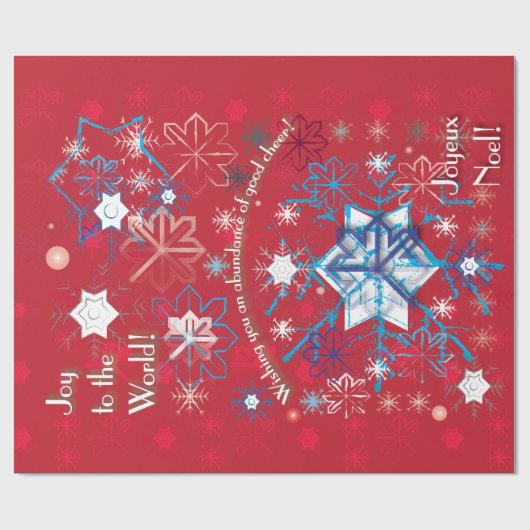 Snowflake Greetings I Cadeaupapier (Vlak)