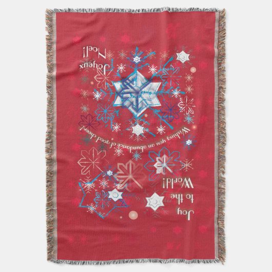 Snowflake Greetings I Deken (Voorkant Verticaal)