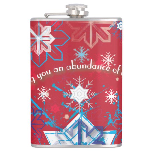 Snowflake Greetings I Heupfles (Voorkant)