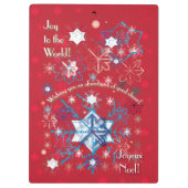 Snowflake Greetings I Klembord (Achterkant)