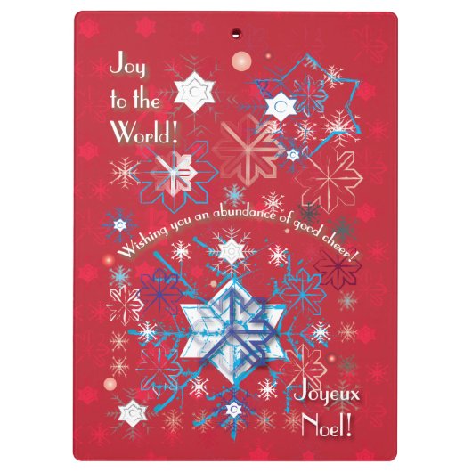 Snowflake Greetings I Klembord (Achterkant)