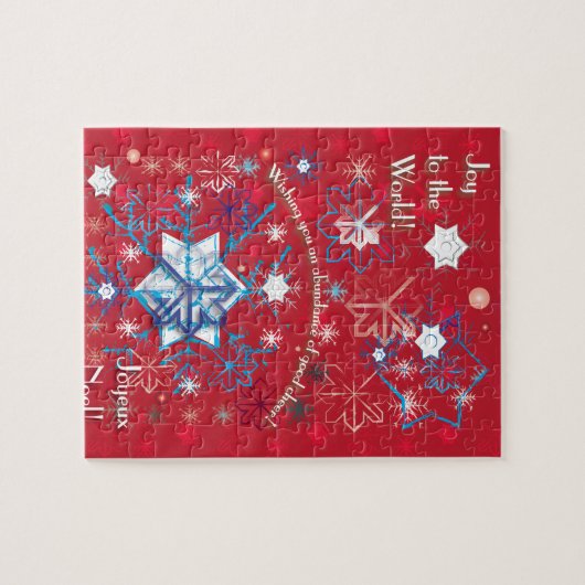 Snowflake Greetings I Legpuzzel (Horizontaal)