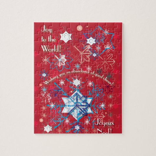 Snowflake Greetings I Legpuzzel (Verticaal)