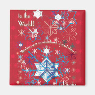Snowflake Greetings I Magneet