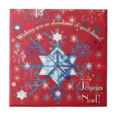 Snowflake Greetings I Tegeltje (Voorkant)