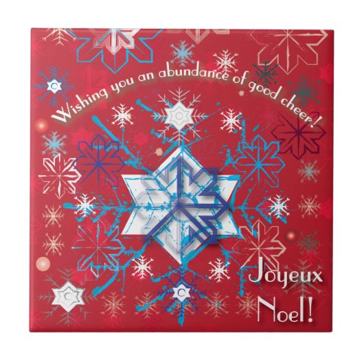 Snowflake Greetings I Tegeltje (Voorkant)