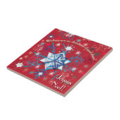 Snowflake Greetings I Tegeltje (Zijkant)