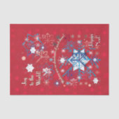 Snowflake Greetings I Tissuepapier (Voorkant)